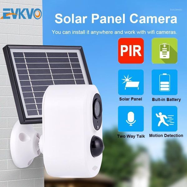 

ip camera wifi surveillance mini camera with solar panel power charging rechargeable battery outdoor indoor security cctv1