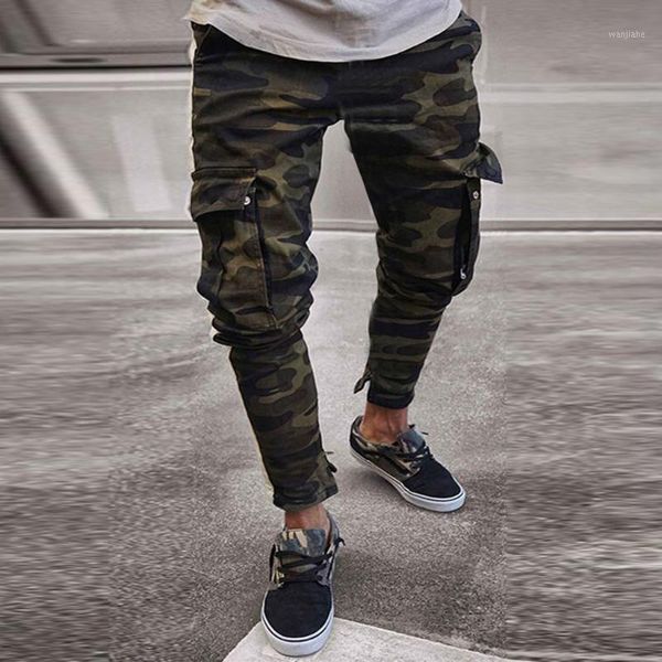 

skinny stretch denim pants pleated ripped freyed slim fit jeans trousers hip hop streetwear pants joggers men sweatpants1, Black