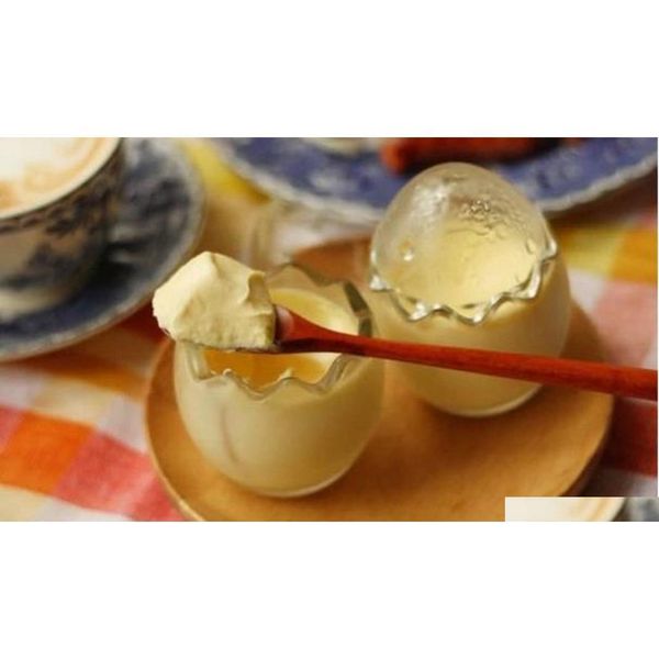 

85ml egg glass bottle egg pudding cup ice cream dinnerware diy baking mold baking tool jelly egg cup shipping d2zh3