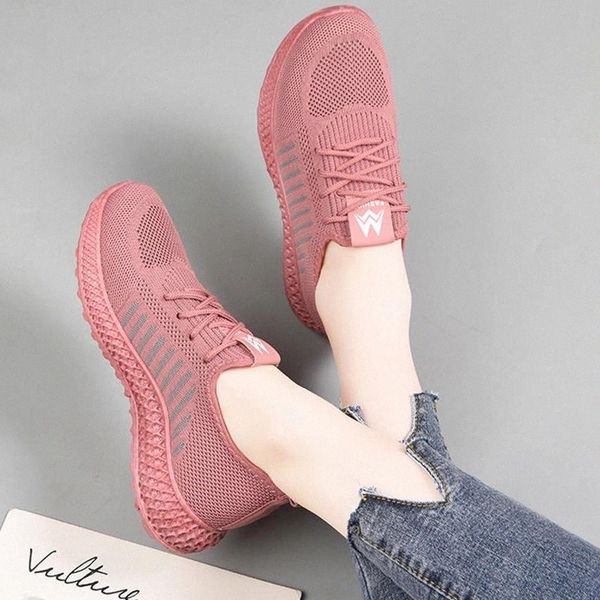 

women sneakers mesh breathable sports shoes lightweight super running shoes lace-up soft basketball shoe woman #rp0v