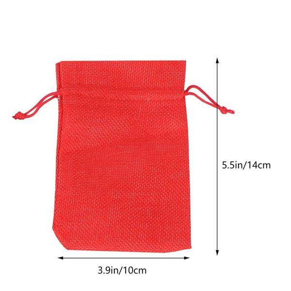 

50шт christmas party кулиской подарочные пакеты рождество конфеты мешок подарка конфеты drawstring сумка сумка для хранения подарков контейн