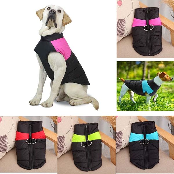 

new arrival autumn winter warm waistcoat vests coats with leashes rings pet dog clothes