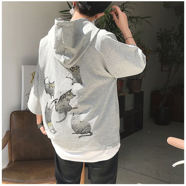 

2021 новый мужской капюшон с капюшоном размером 5xl 532h, Black