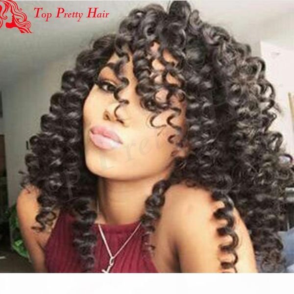 

brazilian kinky curly lace front wig human hair glueless for african american women pre plucked kinky curly full lace wig virgin hair, Black;brown