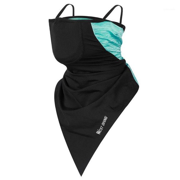 

outdoor patchwork bandana headband face scarf bandanas neck windproof with filter face scarf balaclava mascarillas1, Blue;gray