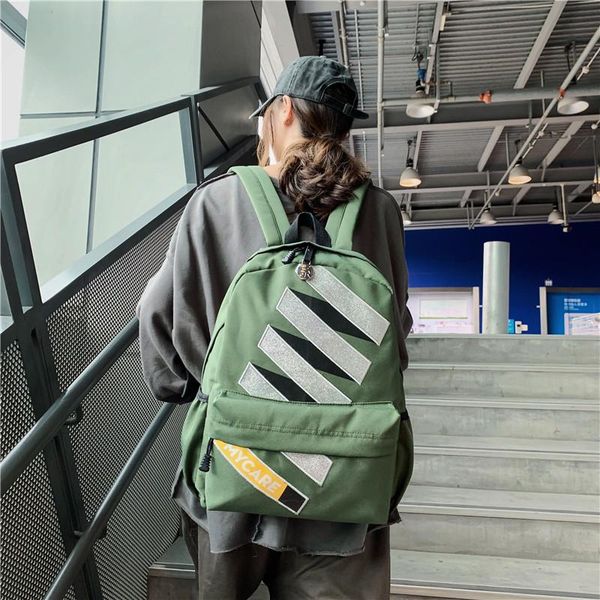 

high student backpack girls school bags for boys teenage oxford bookbags men women schoolbag large alphabet fashion geometric bbyvvi
