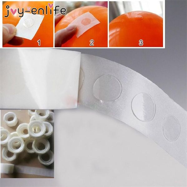 

100 points balloon attachment glue dot attach balloons to ceiling or wall stickers birthday party wedding decoration supplies sqcxdz