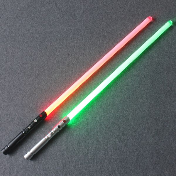 

16 rgb color jedi knight lightsaber 100 cm usb recharging sound metal hilt cosplay force awake lightsaber sword luminous toys q0113