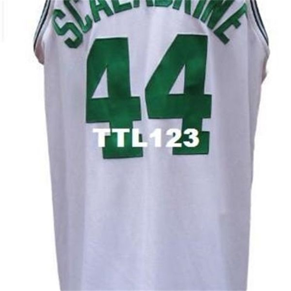 

2010 brian scalabrine mesh #44 number & name full embroidery authentic jersey or custom any name or number jersey, Black