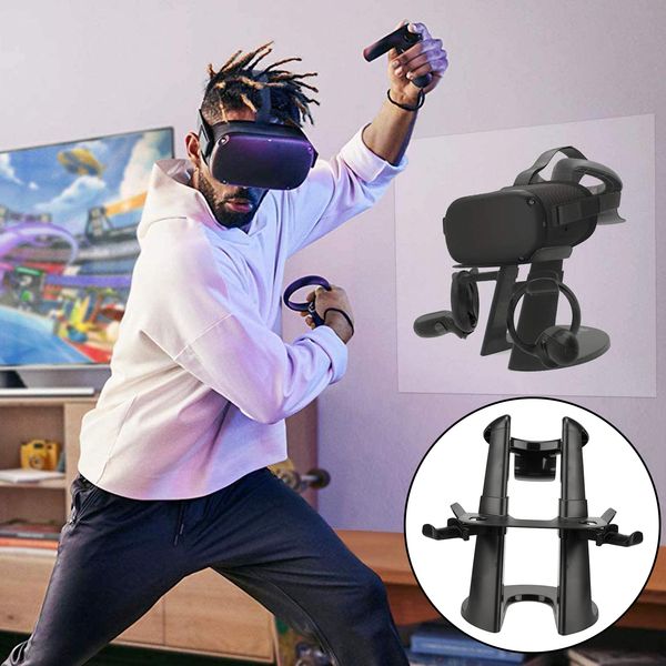 

universal gaming vr stand headset display holder for oculus rift s,wide compatibility