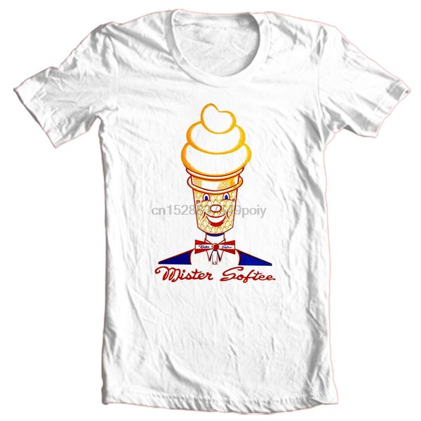 

г-н softee футболка ретро ice creat грузовик 70s 80s old style 100 хлопок tee спорта толстовка с капюшоном толстовка
