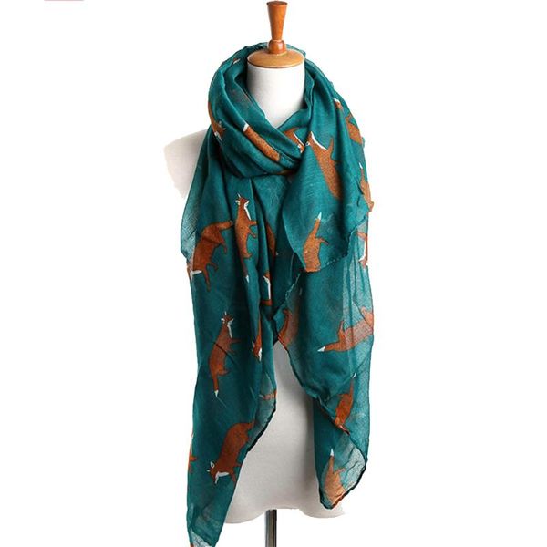 

elegant gift women scarf neck warmer cute portable print balinese yarn polyester decoration protective multifunction soft, Blue;gray
