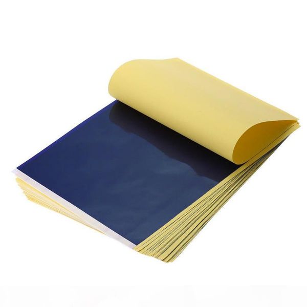 

100pcs lot tattoo transfer paper supply tracing copy body art stencil carbon transfer paper a4