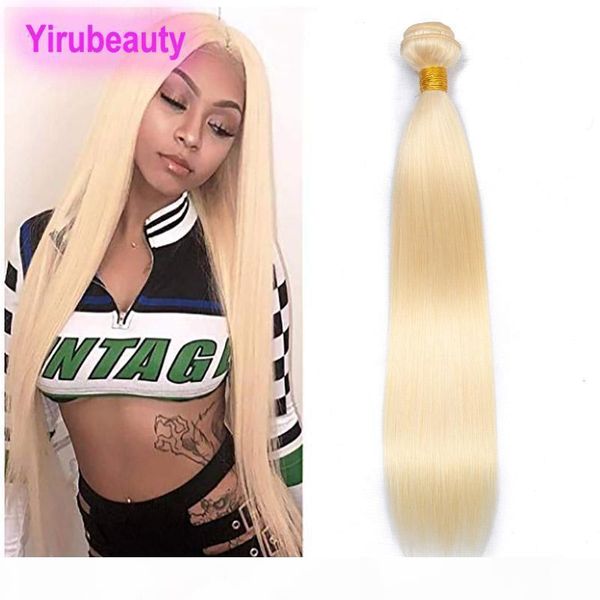 

peruvian virgin human hair extensions blonde body wave one bundle 613 color double wefts hair products 10-32inch blonde straight yirubeauty, Black