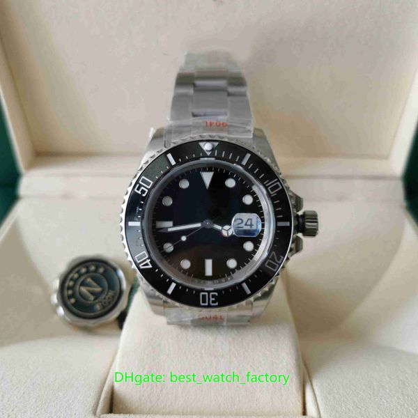 

noobf maker super quality watches 43mm red sea-dweller 126600 ceramic bezel 904 steel 50th anniversary cal.3235 movement automatic mens watc, Slivery;brown