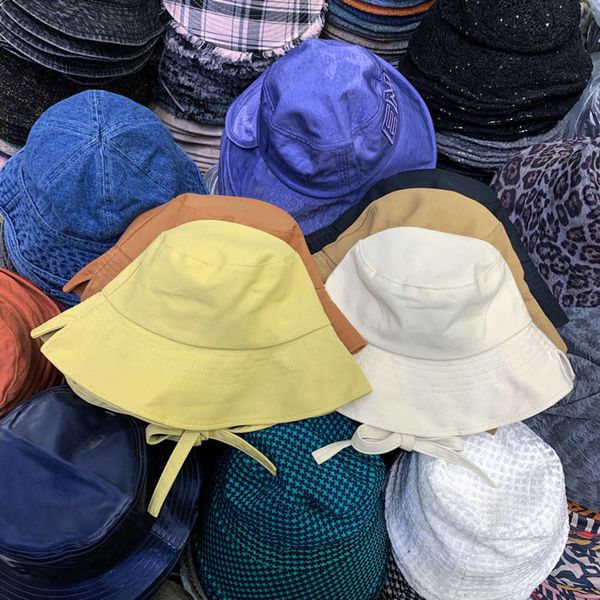 

fisherman's design hat split on both sides of brim, Blue;gray