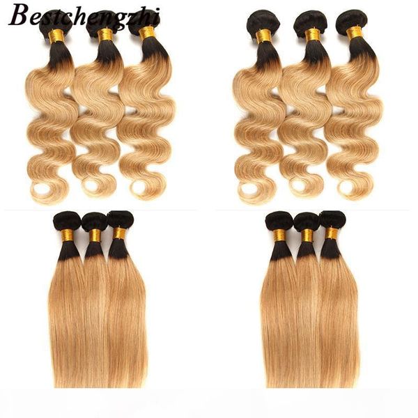 

brazilian body wave straight hair 3 or 4 bundles brazilian virgin t1b 27 human hair extensions peruvian indian body wave hair, Black