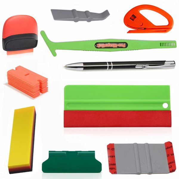 

foshio carbon fiber sticker car tools vinyl wrap film wrapping tool kit window tint magnet stick squeegee car accessories h jllswx