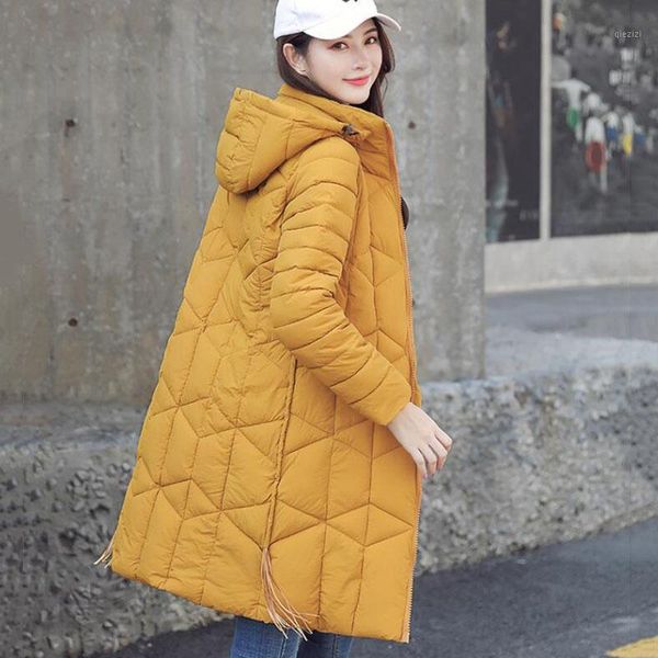 

8 color winter wadded jacket women 2020 new casual ladies quilted cotton coats warm long parka outwear coat for women jackets1, Black