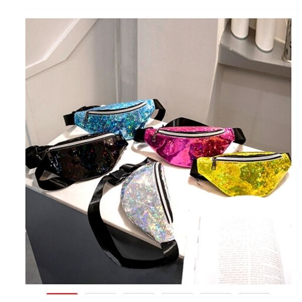 

sequins holographic fanny feminina pack women's laser chest waist women belt bum bag new