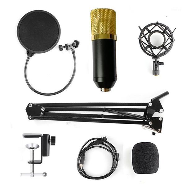 

condenser microphone kit studio boom suspension for computer audio voice recording studio mic with microphone adjustable stand1