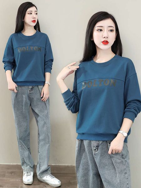 

sweater 2020 new women's loose korean style middle aged junior jacket bottom casual autumn long sleeve ins, Black