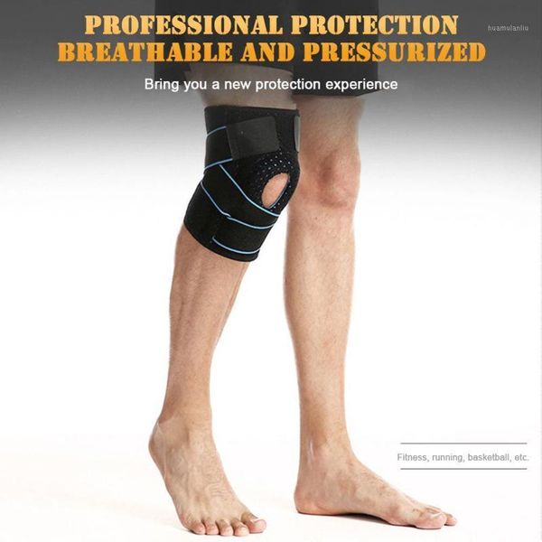 

knee brace patella support compression gel pads basketball running compression knee sleeve support sports kneepads1, Black;gray