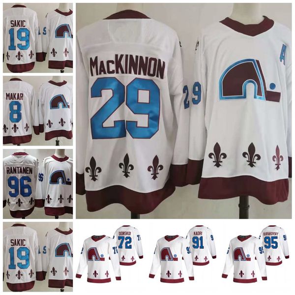 

29 nathan mackinnon sakic colorado avalanche 2021 reverse retro jersey mikko rantanen tyson jost cale makar nikita zadorov gabriel landeskog, Black