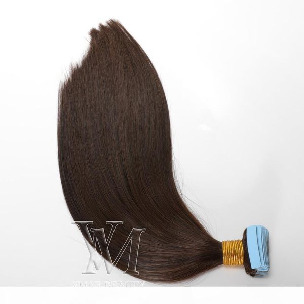 

tape hair extensions,natural human hair extensions silky brazilian virgin hair remy tape multi colors vmae hairpiece 40 pcs 100g, Black