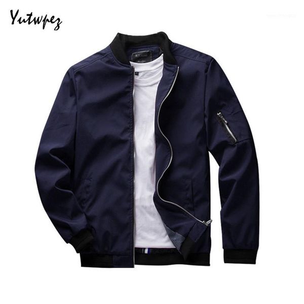 

men's jackets solid bomber jacket men spring 2021 fashion casual zipper man outwear slim fit mens coat tracksuit brand clothes1, Black;brown