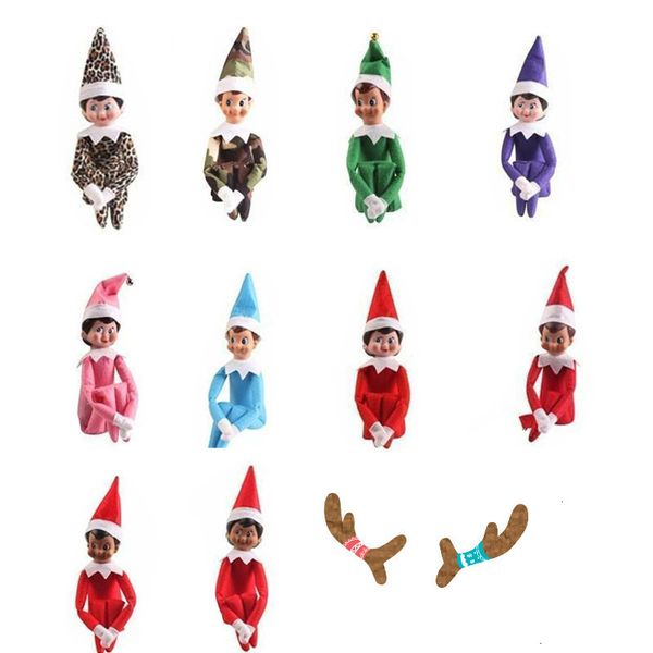 

christmas elf styles doll plush toys elves santa dolls clothes on the shelf for christmas gift play toy rvba