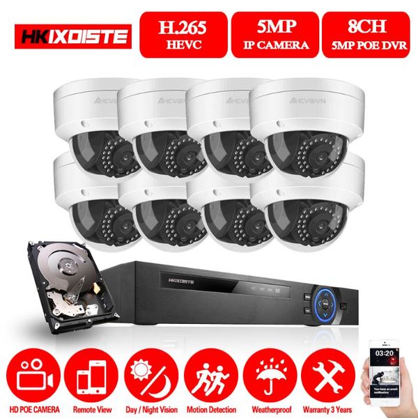 

wireless camera kits hd 8ch nvr 5.0mp poe cctv system kit 5mp indoor outdoor waterproof ip home security video surveillance set pri