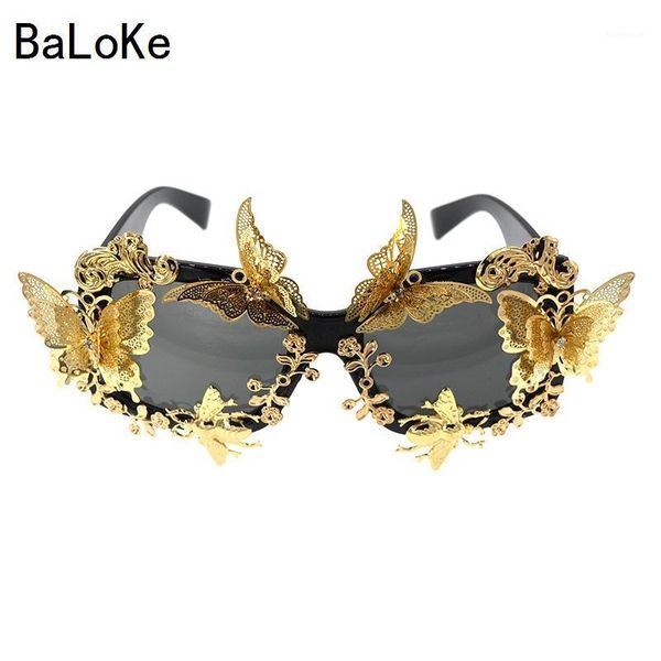 

baroque metal flowers sunglasses fashion women oversize square sunglasses classic brand designer charm outdoor sun glasses1, White;black