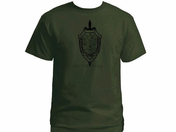 

2019 russian federation fsb emblem fbi cia olive 100% cotton graphic new t shirt sport hooded sweatshirt hoodie