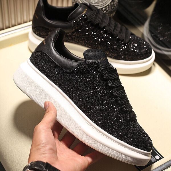 

mens platform sneakers womens classic black diamond ladies white leather fashion platform shoes trendy designer casual shoes