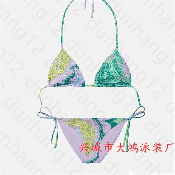 

2020ss swimsuit, swimsuit, letter lace up triangle bag o94j, White;black