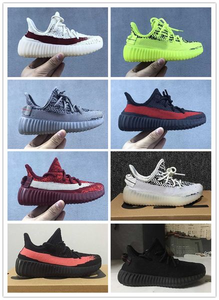 

дети дети сиреневый kanye wave static мода высокая qaulity обувь мальчик девочка детские черный белый синий серый, Black
