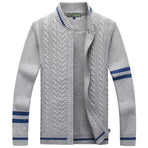 

men sweaters coat winter warm men's fashion cardigan sweater knitting male splice sweater1, White;black