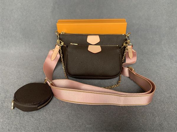 

bag bags selling bags handbag fashion shoulder m44813 designer phone combination three-piece shopping wallet handbag han todki, Red;black