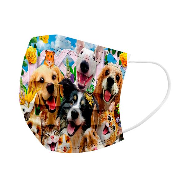 

новые цветные newdisposable мультфильм нетканые мода face печать 5-100pcs дети фильтр masker mouth маска с конструкцией тушь 9