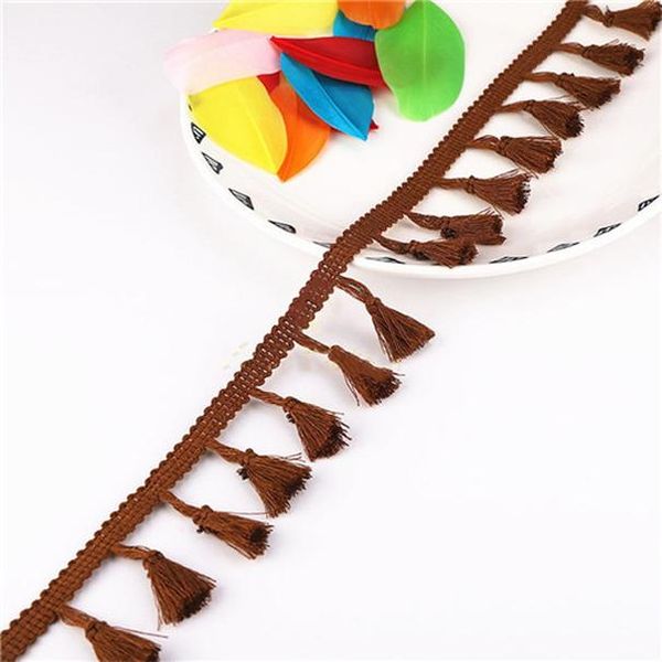 

cotton tassel lace ribbon 40mm fringe lace trim ribbons ethnic latin dress stage garment curtain sewing diy decorative 2yards h wmtbob