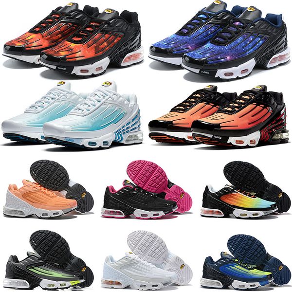 

tn plus iii 3 tuned ultra cushion sneakers mens womens fashion running shoes crimson red spider men trainers sports, White;red