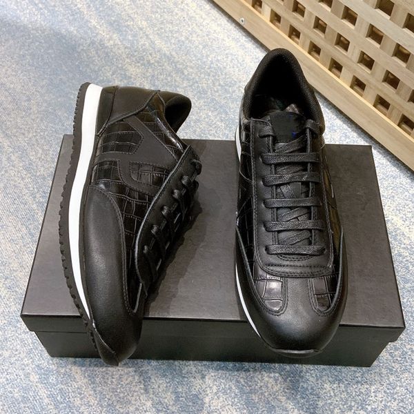 

2020 new product men's casual shoes high-quality cowhide upper stitching stone grain leather surface breathable mesh inner lining