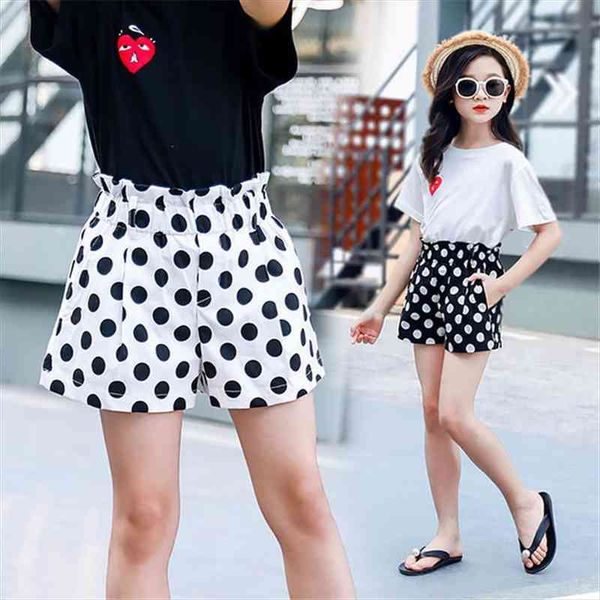 

kids shorts for girls summer shorts black white polka dot children bud short pants fashion casual short pants 10 12