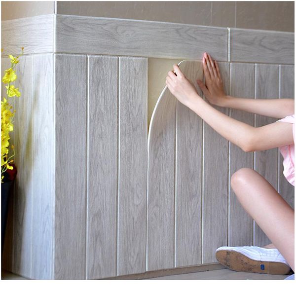 

3d обои самоклеющиеся woodr стикер стены зерна мягкая упаковка детский сад стены украшения водонепроницаемая пена стена bbymgw