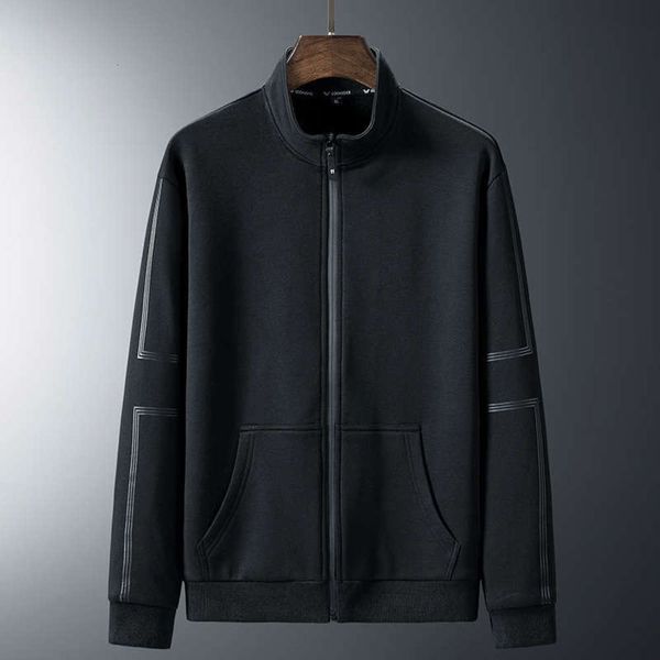 

300kg neck casual sports sweater cotton round fat gejiafei plus men's long sleeve t-shirt zipper fashion, Gray