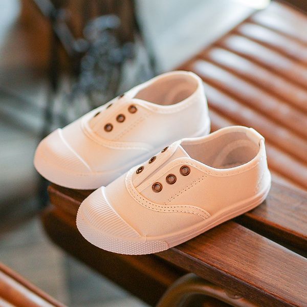 

fashion children's canvas shoes boys girls kids casual shoes candy color comfortable children's walking shoes for all seasons t200, Black;red