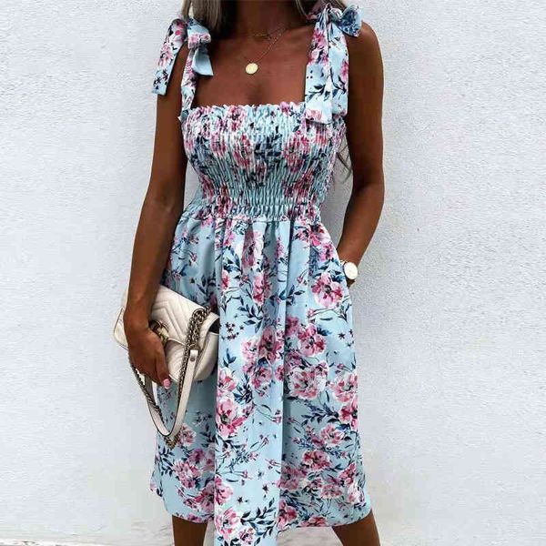 

summer off shoulder draped sling party dresses womens spring polka dot print dress tie-up bow sleeveless beach dress, Black;gray