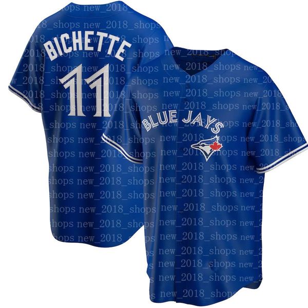 

11 bo bichette jersey toronto blue jays 4 george springer 27 vladimir guerrero jr. marcus semien roberto alomar cavan biggio custom, Blue;black