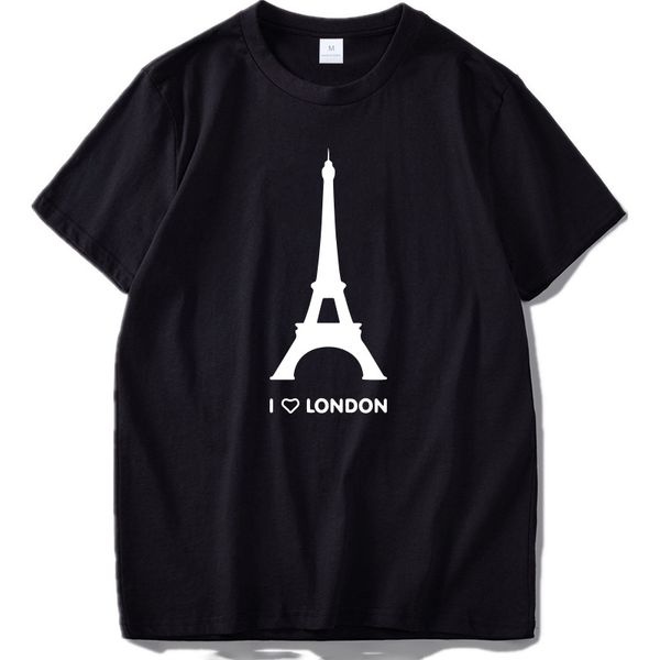 

i love london t shirt eiffel tower funny design fashion tshirt homme soft hipster camiseta us size sport hooded sweatshirt hoodie